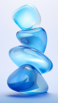 Blue stone abstract