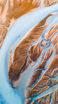 A Glacial Rivers from above
