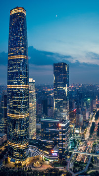 城市中心夜景