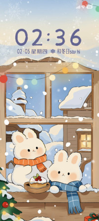 围脖兔的冬雪茶歇