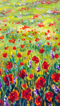 Landscape oil painting