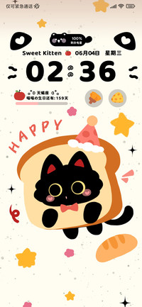 黑猫喵喵治愈小蛋糕