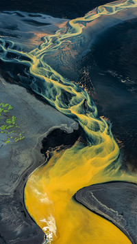 Icelandic wilderness abstract patterns