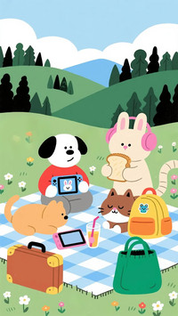 The picnic time of small animals