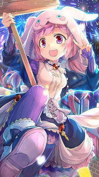 夜空下的小魔女