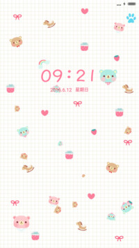 sweet 熊（动态锁屏，音乐界面）