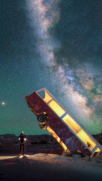 Shoot a wonderful starry sky