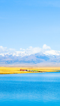 Beautiful mid autumn landscape of Keleyongzhu spot