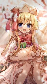 3d Illustration of A Brown Haired Girl with a Red Bow Tie