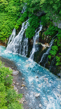 Shirasu waterfall hokkaido