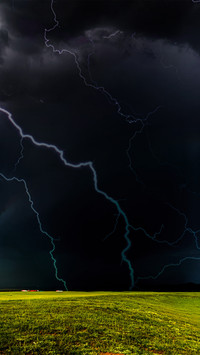Lightning after rain