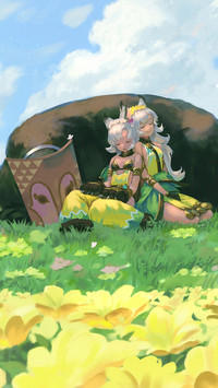 草原上的少女