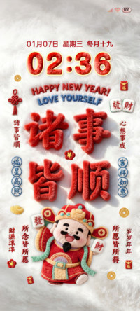 毛绒2026诸事皆顺