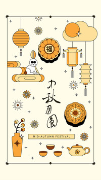 中秋节插画-拍信图库
