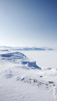 Arctic frost landscape