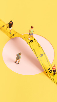 Fun-Sized Figures on a Massive Yellow Tape