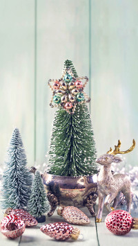 Pastel colored decoration for christmas