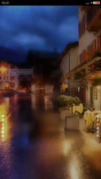 雨中街角