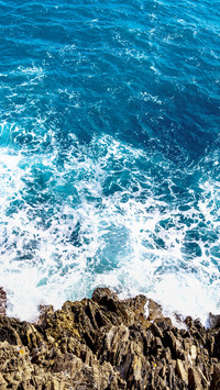 The sea view of cinque terre in italy