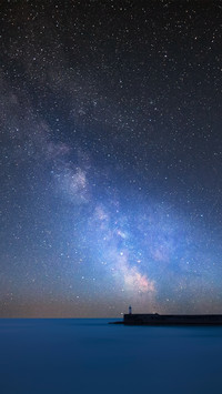The galaxy is shining