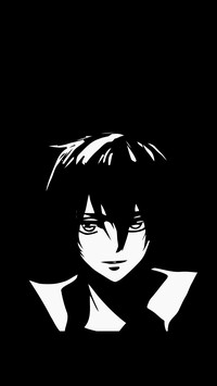Anime teenager silhouette