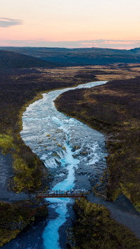 The magnificent stream scenery of iceland 2