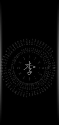 网红时钟姓氏简版