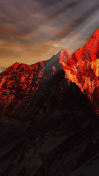 霞光之山