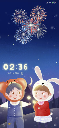 夜幕下的仙女棒