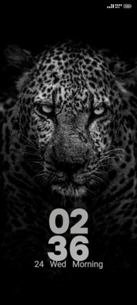 Grayscale Leopard