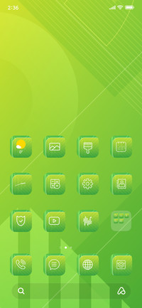 Green Abstract_3MDS