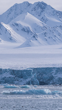 Snow Mountain with Glacier
