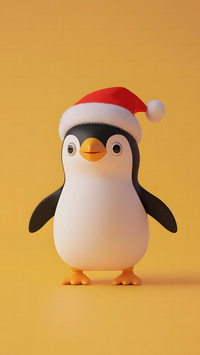 Joyful Penguin, Celebrating Christmas in Style
