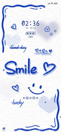 Klein Blue smile