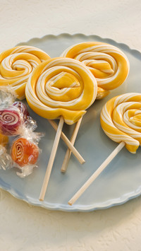 Cute and delicious lollipops