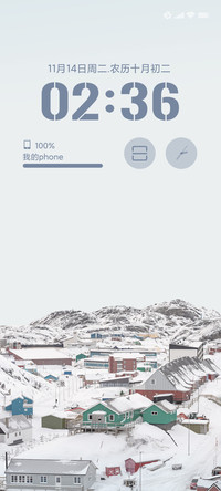 简约白雪小镇ins