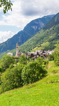 The small town of solio in switzerland
