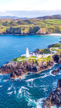 View of Fanad Head Lighthouse County Donegal Lough Swilly