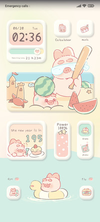 Summer Cute Pig