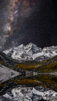 Maroon bells and the milky way