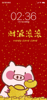猪年快乐财源滚滚