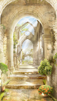 Beautiful landscape oil painting