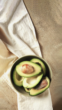 Avocadoes on Table