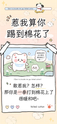 惹我算你踢到棉花了