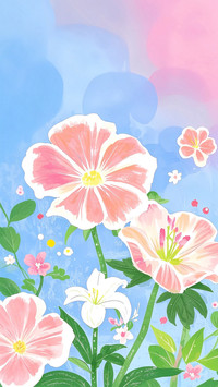 治愈系文艺插画壁纸-锐景创意