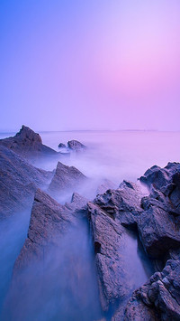 Sea of purple clouds