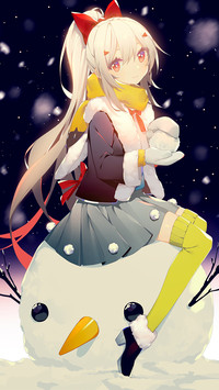堆雪人的少女