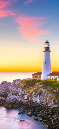 The Lighthouse in the Sunset-PAIXIN