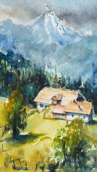 Healing oil painting