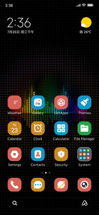 dazzling color